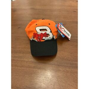 VTG Y2K NASCAR Dale Jr 8 Looney Tunes Gossamer Orange Blk Hat Chase Authentics